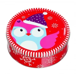 Boîte En Métal Rouge Biscuit De Noël 400 G Hamlet -Peugeot boutique boite en metal rouge biscuit de noel 400 g hamlet 2