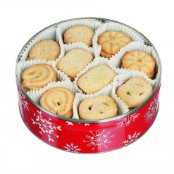 Boîte En Métal Rouge Biscuit De Noël 400 G Hamlet -Peugeot boutique boite en metal rouge biscuit de noel 400 g hamlet 3