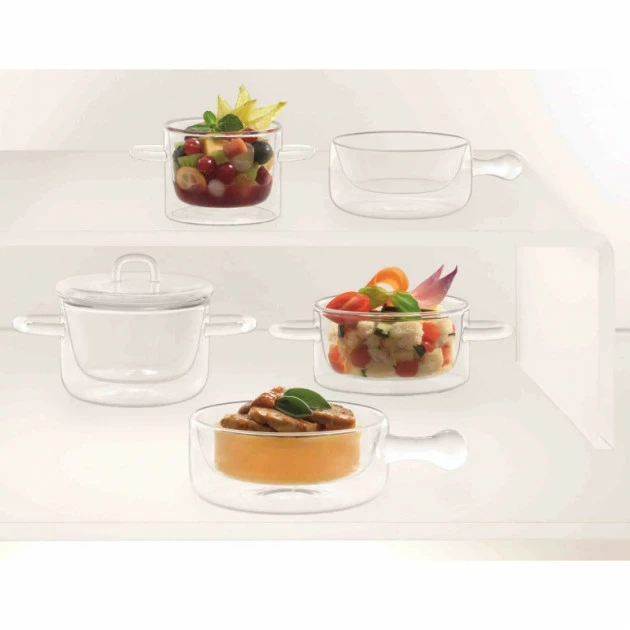 Casserole En Verre Double Paroi 25 Cl (x2) Luigi Bormioli THERMIC GLASS 5 Casserole En Verre Double Paroi 25 Cl (x2) Luigi Bormioli THERMIC GLASS – Image 3