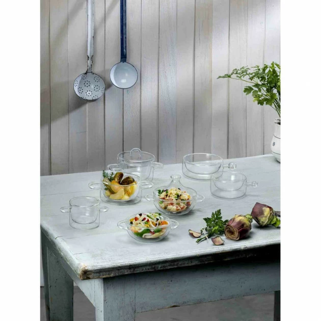 Casserole En Verre Double Paroi 25 Cl (x2) Luigi Bormioli THERMIC GLASS 6 Casserole En Verre Double Paroi 25 Cl (x2) Luigi Bormioli THERMIC GLASS – Image 4