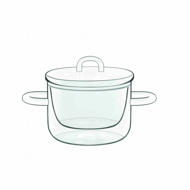 Casserole En Verre Double Paroi 25 Cl (x2) Luigi Bormioli THERMIC GLASS 3 Casserole En Verre Double Paroi 25 Cl (x2) Luigi Bormioli THERMIC GLASS