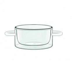 Casserole En Verre Double Paroi 27 Cl (x2) Luigi Bormioli THERMIC GLASS