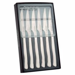 Coffret 6 Couteaux à Steak 11 Cm Lame Crantée Acier Inoxydable Arcos