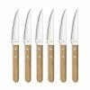 Coffret 6 Couteaux Steak Pizza Bois 21,5 Cm Amefa