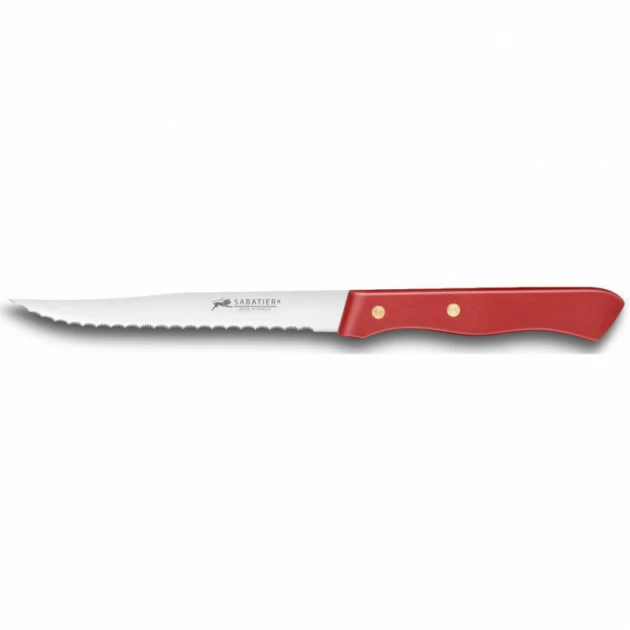 Couteau à Steak Cranté 11,5 Cm Sabatier Rouge 3 Couteau à Steak Cranté 11,5 Cm Sabatier Rouge