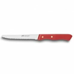 Couteau De Table Cranté 10,5 Cm Sabatier Rouge