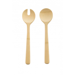 Couverts à Salade En Bambou 27 Cm Pebbly