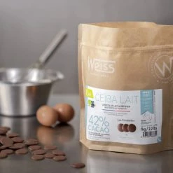 DLUO Courte Chocolat Au Lait Bio 42% Ceïba 1 Kg Weiss -Peugeot boutique dluo courte chocolat au lait bio 42 ceiba 1 kg weiss 1