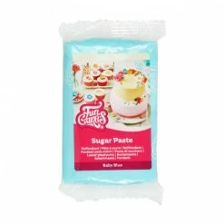 DLUO Courte Pâte à Sucre Bleu Layette 250g Funcakes