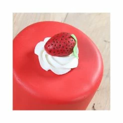 DLUO Courte Pâte à Sucre Rouge Goût Fraise 250g Funcakes -Peugeot boutique dluo courte pate a sucre rouge gout fraise 250g funcakes 1