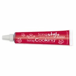 SCRAPCOOKING DLUO Courte Stylo Glaçage Rouge Goût Fraise