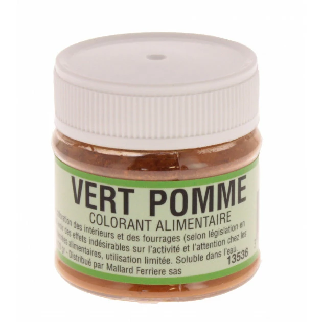 MALLARD FERRIERE DLUO Dépassée Colorant Alimentaire Vert Pomme E102/E131/E129 Poudre Hydrosoluble 20g 3 MALLARD FERRIERE DLUO Dépassée Colorant Alimentaire Vert Pomme E102/E131/E129 Poudre Hydrosoluble 20g