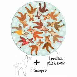 DLUO Dépassée Kit Easy Biscuits Forêt Enchantée (Pâte à Sucre 150 G + Découpoir) Scrapcooking -Peugeot boutique dluo depassee kit easy biscuits foret enchantee pate a sucre 150 g decoupoir scrapcooking 1