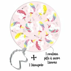 DLUO Dépassée Kit Easy Biscuits Licorne (Pâte à Sucre 150 G + Découpoir) Scrapcooking -Peugeot boutique dluo depassee kit easy biscuits licorne pate a sucre 150 g decoupoir scrapcooking 1