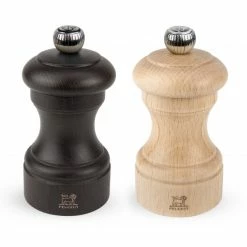 Duo Moulin à Poivre Et à Sel Bistro 10 Cm Chocolat Et Naturel Peugeot