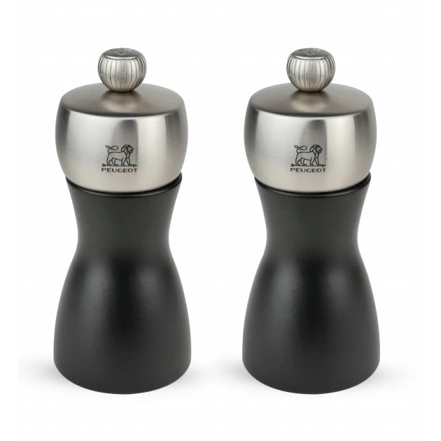 Duo Moulin à Poivre Et à Sel Fidji 12 Cm Noir-Inox Peugeot 3 Duo Moulin à Poivre Et à Sel Fidji 12 Cm Noir-Inox Peugeot