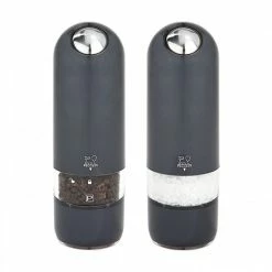 Duo Moulin à Poivre Et Sel Electrique Alaska 17 Cm Gris Quartz Peugeot