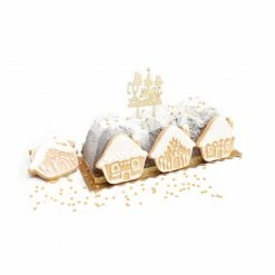 FIN DE SERIE Cake Topper Bois Xmas 13cm Scrapcooking -Peugeot boutique fin de serie cake topper bois xmas 13cm scrapcooking 2