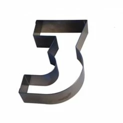 FIN DE SERIE Chiffre Inox 3 Moule-Découpoir 100 Mm Gobel