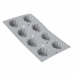FIN DE SERIE Elastomoule Mini-Brioches - 8 Empreintes 30 X 17,6 Cm - Silicone De Buyer