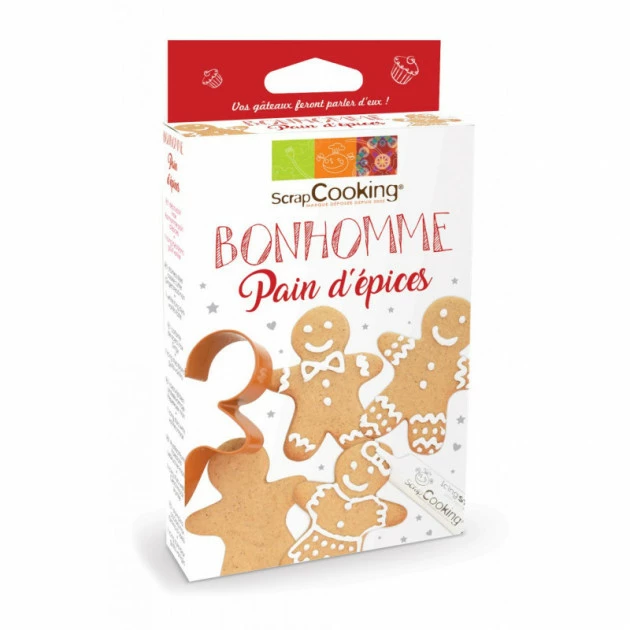 FIN DE SERIE Kit Bonhomme Pain D'Épices ScrapCooking 3 FIN DE SERIE Kit Bonhomme Pain D'Épices ScrapCooking