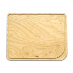 FIN DE SERIE Planche à Découper Bois Avec Rigole 50 X 40 Cm Pebbly