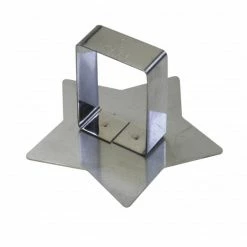 FIN DE SERIE Poussoir Etoile Inox 78 X 78 Mm - Gobel