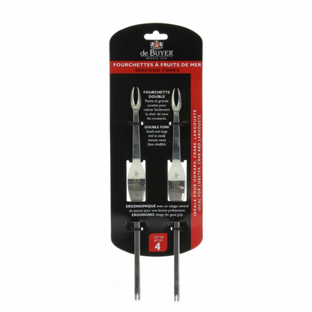 Lot De 4 Fourchettes à Crustacés De Buyer 3 Lot De 4 Fourchettes à Crustacés De Buyer