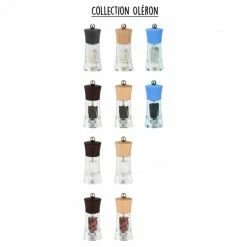 Moulin à Poivre Oléron 14 Cm Transparent-Bois Naturel Peugeot -Peugeot boutique moulin a poivre oleron 14 cm transparent bois naturel peugeot 1