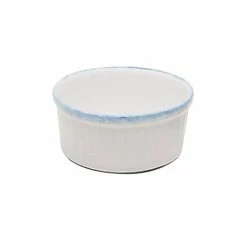 DIGOIN - SARREGUEMINES Ramequin 8,5 Cm Porcelaine Blanche Granitée